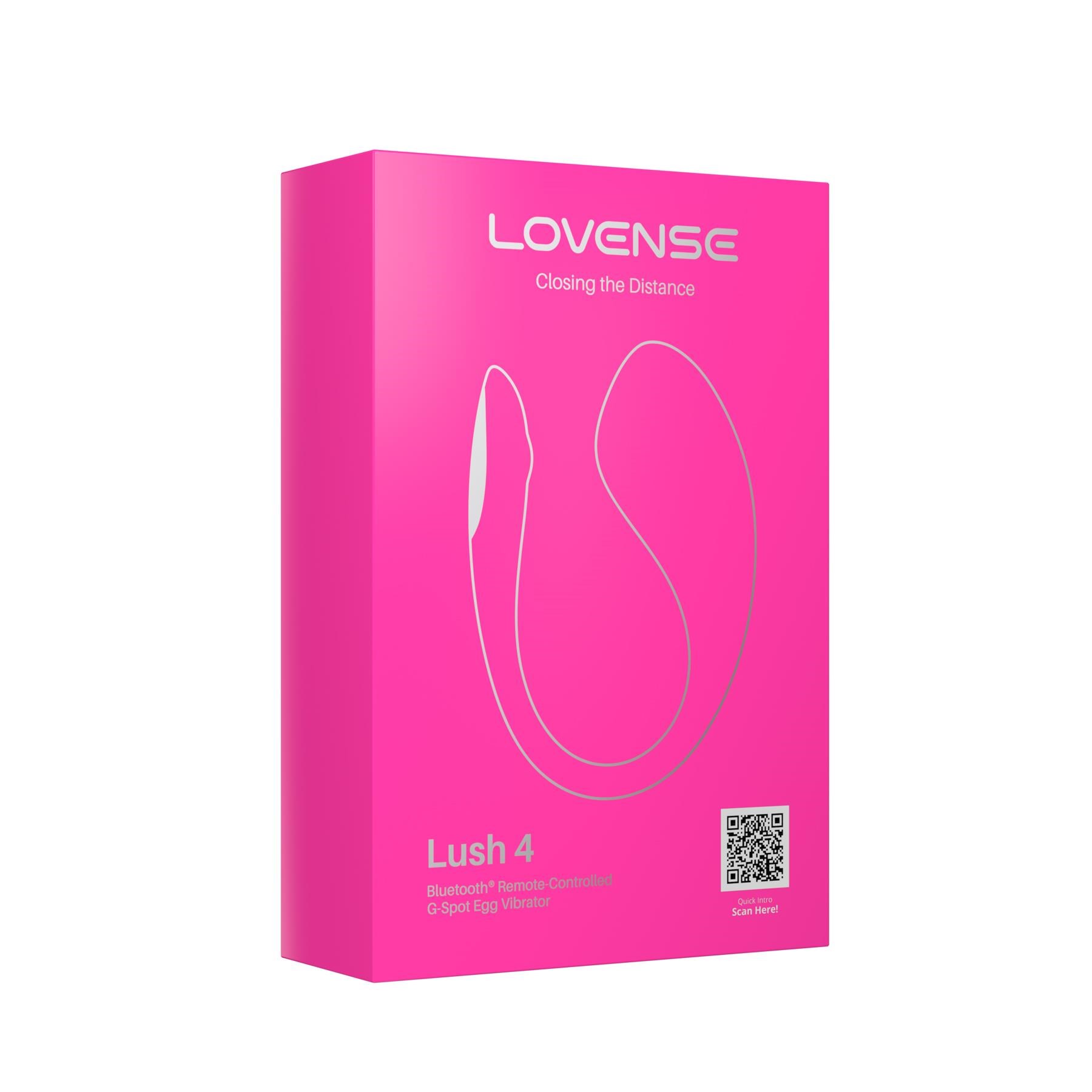 LOVENSE LUSH 4 APP ENABLED G-SPOT EGG VIBRATOR package