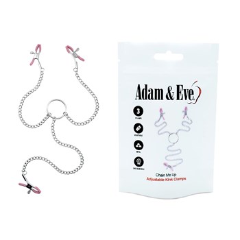 Adam & Eve Chain Me Up Kink Clamps And Front Package main